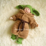 數碼 CROCHET PATTERN Baby Yoda Outfit