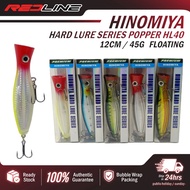 HINOMIYA HARD LURE SERIES POPPER FISHING LURE HL40 FLOATING 12CM 45G