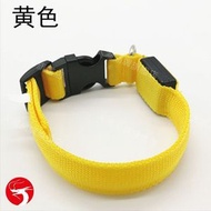 A1 - (黃色 細碼) 狗狗發光頸圈 USB充電狗帶頸圈 寵物發光項圈 遛狗防走失項圈 發光項圈 安全遛狗脖圈
