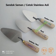 Sendok semen  baja - sendok semen stainless  cetok bangunan murah ukuran Pendek / Sedang / Panjang  