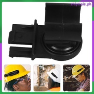 Hard Hat Helmet Headlamp Hooks Hardhat Flashlight Bracket 5.70X3.40X2.70CM Black  zhiymais
