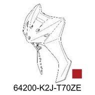 64200-K2J-T70ZE Front Cover Set WAVE110i 2022 Red-Gray Car Alloy Wheels Genuine Parts HONDA