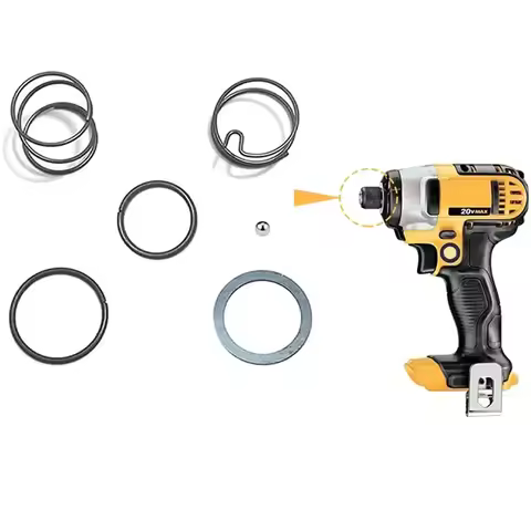 N078434 N089668 Spring Kit with Steel Ball Fits for Dewalt 20v Impact Driver Drill Parts Replacement