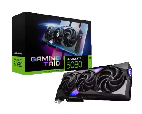 GeForce RTX 5080 16G GAMING TRIO OC WHITE G5090-32GTC 32GB GDDR7 512-bit PCIe 5.0 Desktop Graphics C