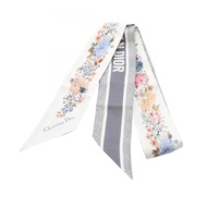 【二手】迪奧 (Dior) Mitzah D淨化草本花卉圖案女士真絲圍巾 - 二手