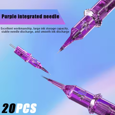 20PCS YILONG Disposable Tattoo Cartridge Needle 1RL/3RL/3F/5F 0.18/0.2/0.25/0.3MM Permanent Makeup E