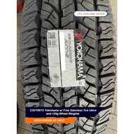 Yokohama 235/70R15 w/ Free Stainless Tire Valve and 120g Wheel Weights