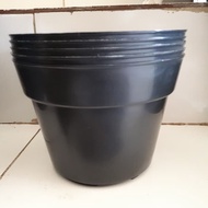 100 % NEW POT BUNGA PLASTIK UKURAN 30 CM ISI 12 PCS(SATU LUSIN) TAMAN