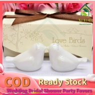 【Fast delivery】Ready Stock  Wedding Souvenir Giveaways   Love Birds Salt & Pepper Shakers Salt And P