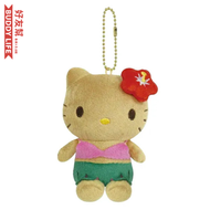 Hello Kitty 吉蒂貓 珠鍊吊飾 絨毛玩偶娃娃 曬黑系列 y2k復古風 | 平行進口