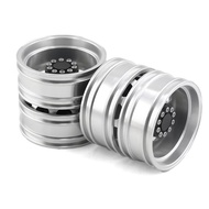 Metal Front Rear Wheel Rim Hubs for Tamiya Truck 1/14 RC Tractor Trailer Cargo Car Wheels TiresRear 