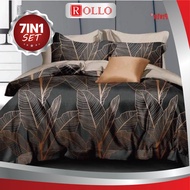 CADAR COMFORTER 5D (7IN1) SET WITH COMFORTER 1000 THREAD COUNT PREMIUM QUALITY BEDSHEET BEDSHEET SET