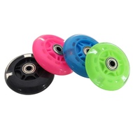 【HOT】 2pcs 80mm 100mm 120mm Scooter Wheel Led Flash Up Scooter Wheel For Scooter Bearings With 5 Colors Kid S Toys