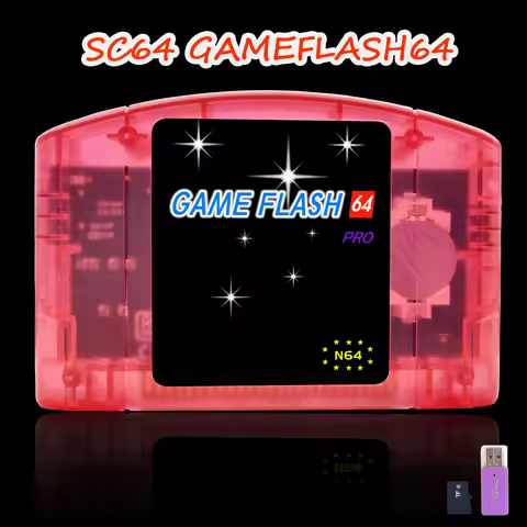 SC64 Cartridge N64 Cartridge Summer Cartridge 1800-in-1 Compatible with n64 flash Cartridge Classic 