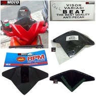 Visor Beat Carbu RPM/Visor Honda Beat Karbu / aksesoris tameng depan l