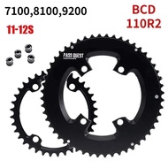 Tinatanong Ng PASS 110Bcd Double Chainring Chainwheel 54 40 53 39 50 34 56 42T Para Sa Shimano 105
