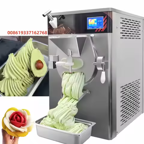 Commercial Hard Ice Cream Machine/gelato Ice Cream Maker/hard Ice Cream Vertical Italian Sundae Hard