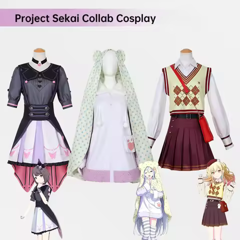 Project Sekai Collaboration Cosplay Costumes: Shinonome Ena, Tenma Saki, Yoisaki Kanade Anime Game O