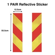 1 PAIR Reflective Sticker (55.5cm x 12.5cm) #Diamond Grade Sticker