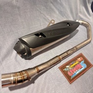 Ekzos Std Yamaha fz 150 FZ150i FI V2 V3 V4 exhaust muffler ori exos exzos EJM epower original standa