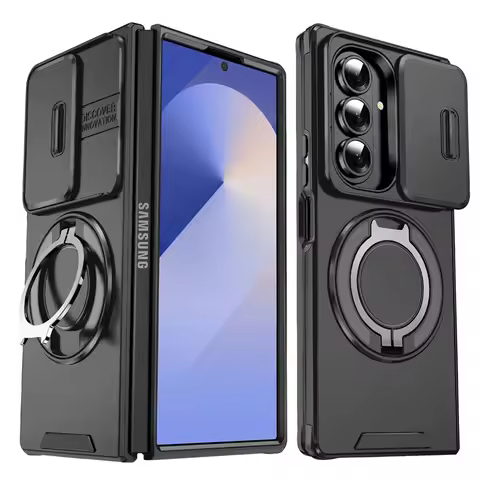For Samsung Galaxy Z FOLD 7 5G Case Slide Camera Protect Armor Phone Case For Galaxy Z FOLD 7 ZFOLD7