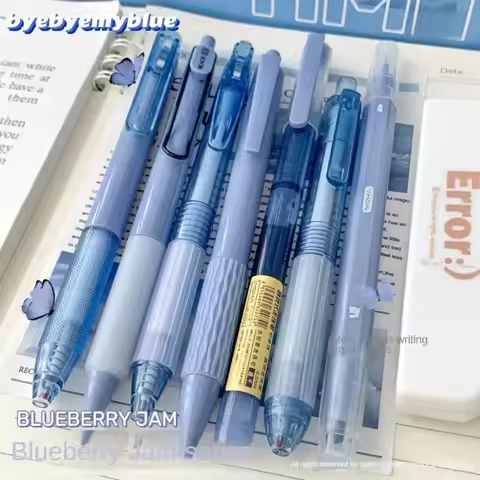 7Pcs/Set High Quality Quick-Drying Ink Gel Pen Student Specific Gift Highlighter Pen Set ST Tip Stat