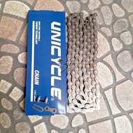 BICYCLE CHAIN SINGLE SPEED 114L UNI CYCLE BROWN