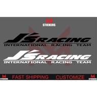 JS RACING WINDSCREEND CAR STICKER HONDA JAZZ CIVIC CITY ACCORD TYPE R EG EK FK8 FD FC FB GM6 GK5