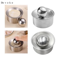 [Devoko] Dumpling Wrapping Tools Round Stainless Steel Pastry Press for Quick Homemade Buns and Empa