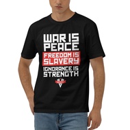 Ingsoc Slogan George Orwell 1984 Big Brother Socialism War Is Peace Novelty Print Wear Fashion T Shi