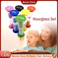 6Pcs Sand Clock Timer 6 Colors Sandglass Hourglass Timer 30Sec-10Min Plastic Sand Clock Home Decor