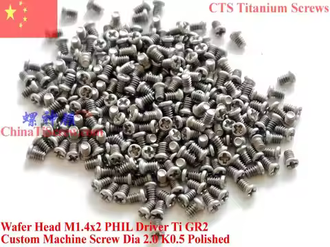 M1.4 Titanium screw M1.4x2 M1.4x2.5 M1.4x3 M1.4x3.5 M1.4x4 M1.4x4.5 M1.4x5 M1.4x6 M1.4x8 M1.4x10 M1.