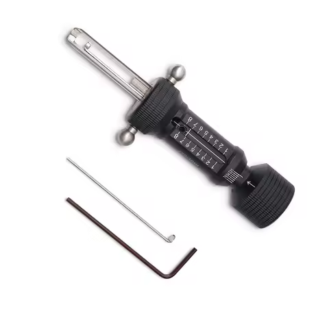 KABA 7x7 Dimple Lock Cylinder Decoder Lock Pick Set Tool 5-Pin Residential Locksmith Repair Kit 7-8 