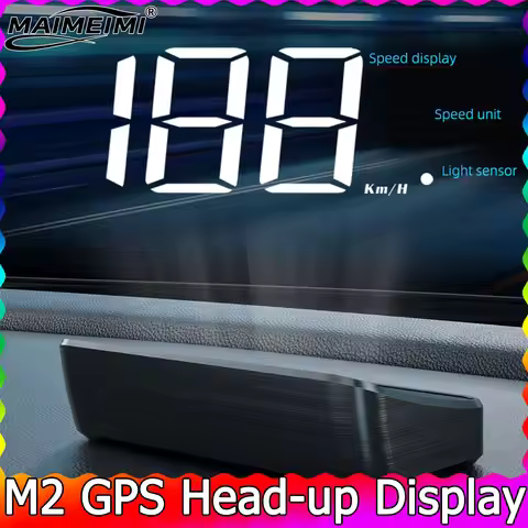 M2 GPS HUD Head Up Display Car Universal Speedometer KMH USB Cable Plug & Play GPS & Beidou Dual Sat