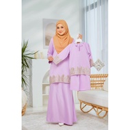 BAJU KURUNG BUDK KIDS KURUNG MODEN BAJU RAYA 2025 LILAC SOFT NUDE LIGHT YELLOW MINT GREEN PEACH BABY