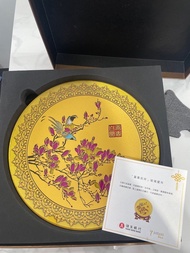 恒生銀行 Just Gold 鎮金店 富貴吉祥金色玻璃擺件