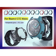 Smart watch jam pintar [READY STOCK] Huawei Watch GT 2 Case Tempered glass Full covered Hard Protect