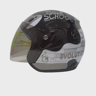 Helm Half Face Pria Wanita Dewasa Helmet Motor Sni Evolution Noite Back To School Kekinian Motif Terbaru Mirip Helm Gm Promo