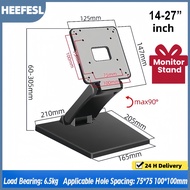 HEEFESL Monitor Stand Universal Bracket | 14-27 inch PC Monitor Telescopic Bracket Computer Stand