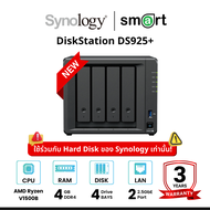 Synology DiskStation DS925+ 4-Bay NAS + 4 x Synology HDD 4TB/6TB/8TB/12TB/16TB
