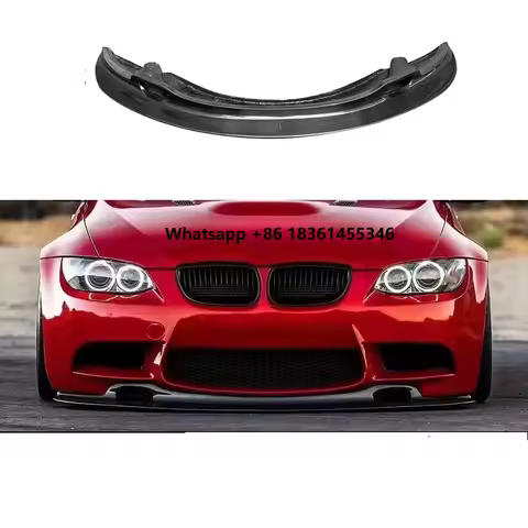 for 3 Series E92 E93 M3 GTS 2005-2012 Carbon Fiber Body Kit Carbon Fiber Front Lip Front Bumper Chin