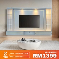 🔥Free Installation🔥KFurniture  Lofa TV Cabinet 8ft ~ Hold up to 65 inches TV ~ Rak TV ~ Living Room Furni