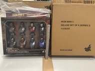 鐵甲奇俠 hottoys Ironman 3 Deluxe set of 8 Series 2 bust
