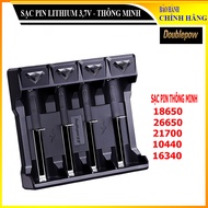 Bộ sạc Pin Lithium 37V thông minh Doublepow 4 khe sạc - sạc pin 18650 26650 21700 10440 16340 - UK41
