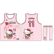 Jersey Customized Irving Jersey Cartoon HellKitty Basketball Uniform Men's and Women's Suit