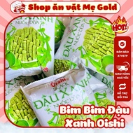 Combo package of Oishi green bean snacks with coconut water, childhood green bean snacks (34g pack)