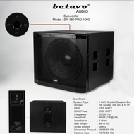 1 box Speaker Subwoofer Aktif 18 inch BETAVO SA 18PRO 1000 watt ORI