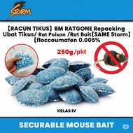 (REPACK 250g) - STORM - ubat tikus, racun tikus, rodenticide, wax block bait, effective rat poison, 