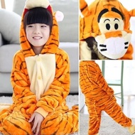 Tigger Tiger Onesie Costume Kids Cosplay Pajamas