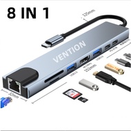 Ention USB C Hub อะแดปเตอร์ USB 3.0 Type C แบบพกพา USB 3.0 Hub Splitter สําหรับ Samsung XIAOMI